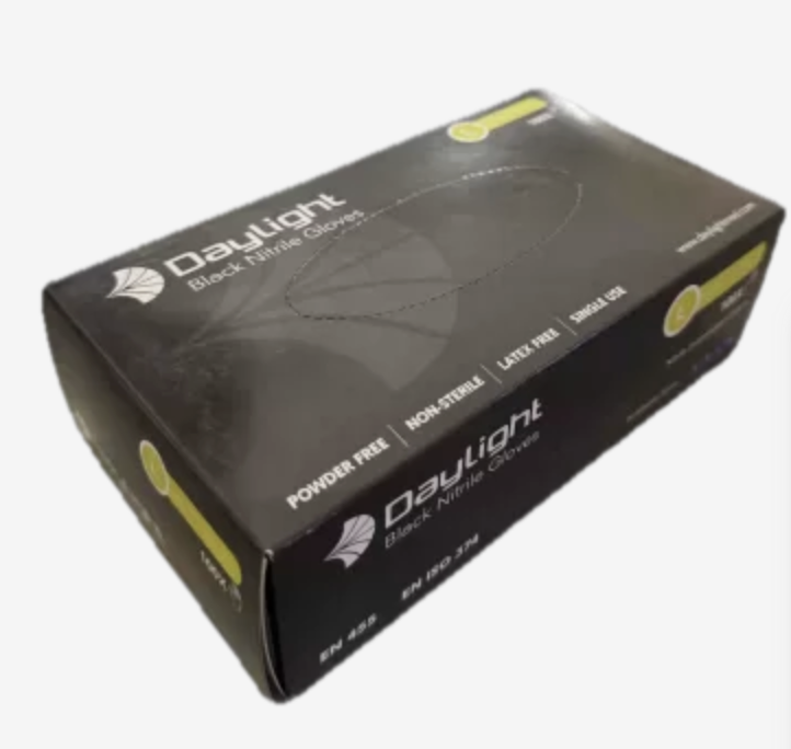 Black, Medium, Powder Free, Nitrile Glove