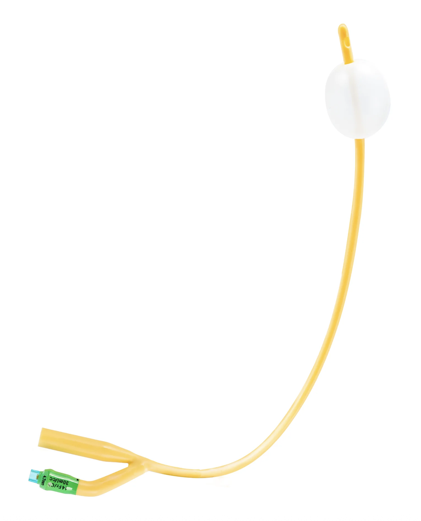Latex Foley Catheter,2 Way Standard, FR12, 15ml, Plastic Valve