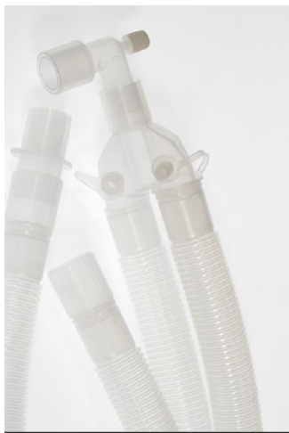 [07.M1008] AL1401-060-V002 Anesthesia Breathing Circuit - Pediatric Corrugated with Breathing Bag