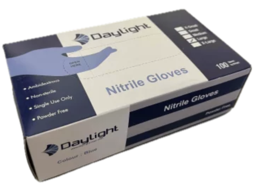 [07.INT004] Blue, Large, Powder Free, Nitrile Glove